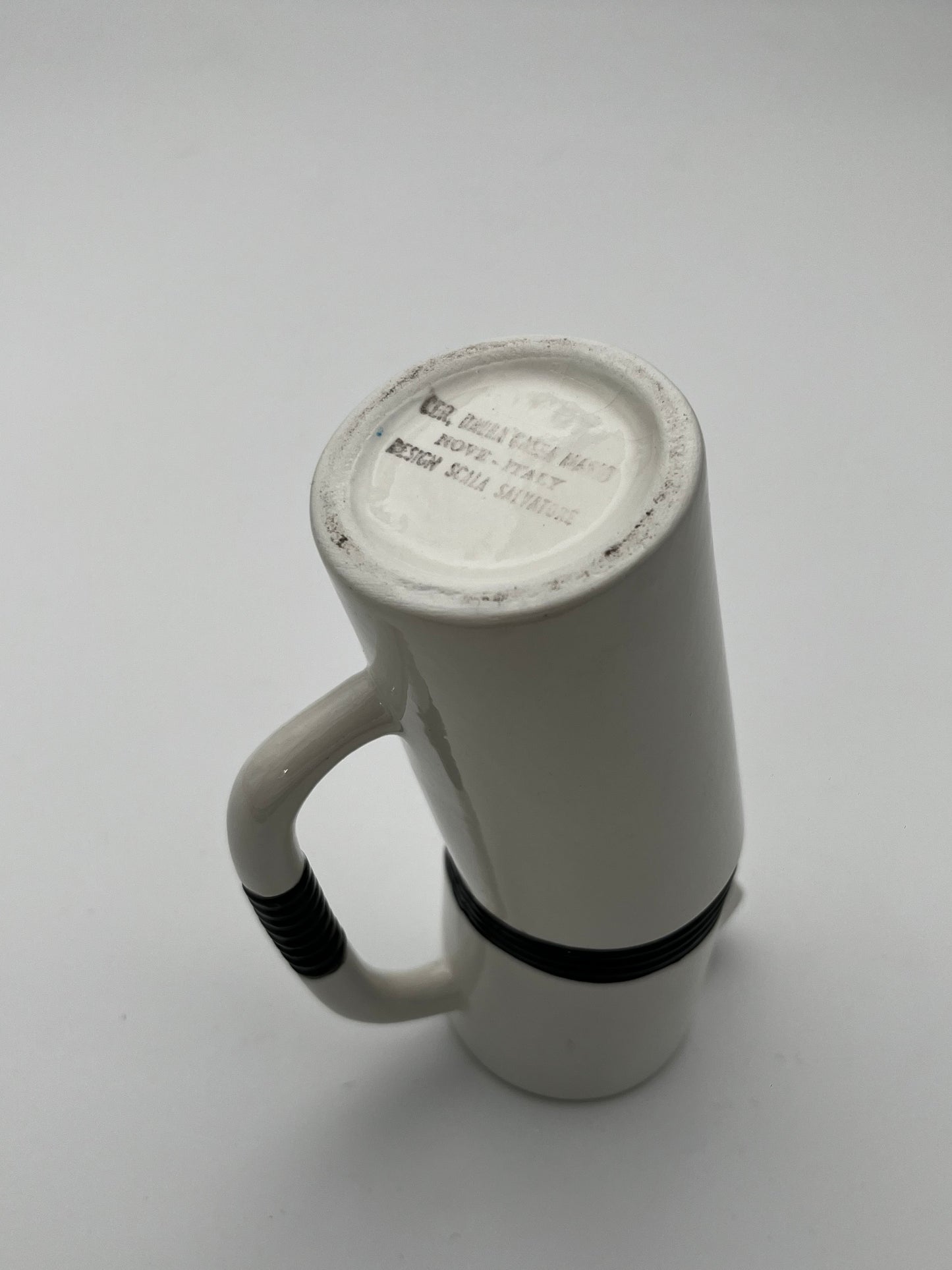Set à Café Blanc et Noir Dalla Gassa Marco, 1980, Italie