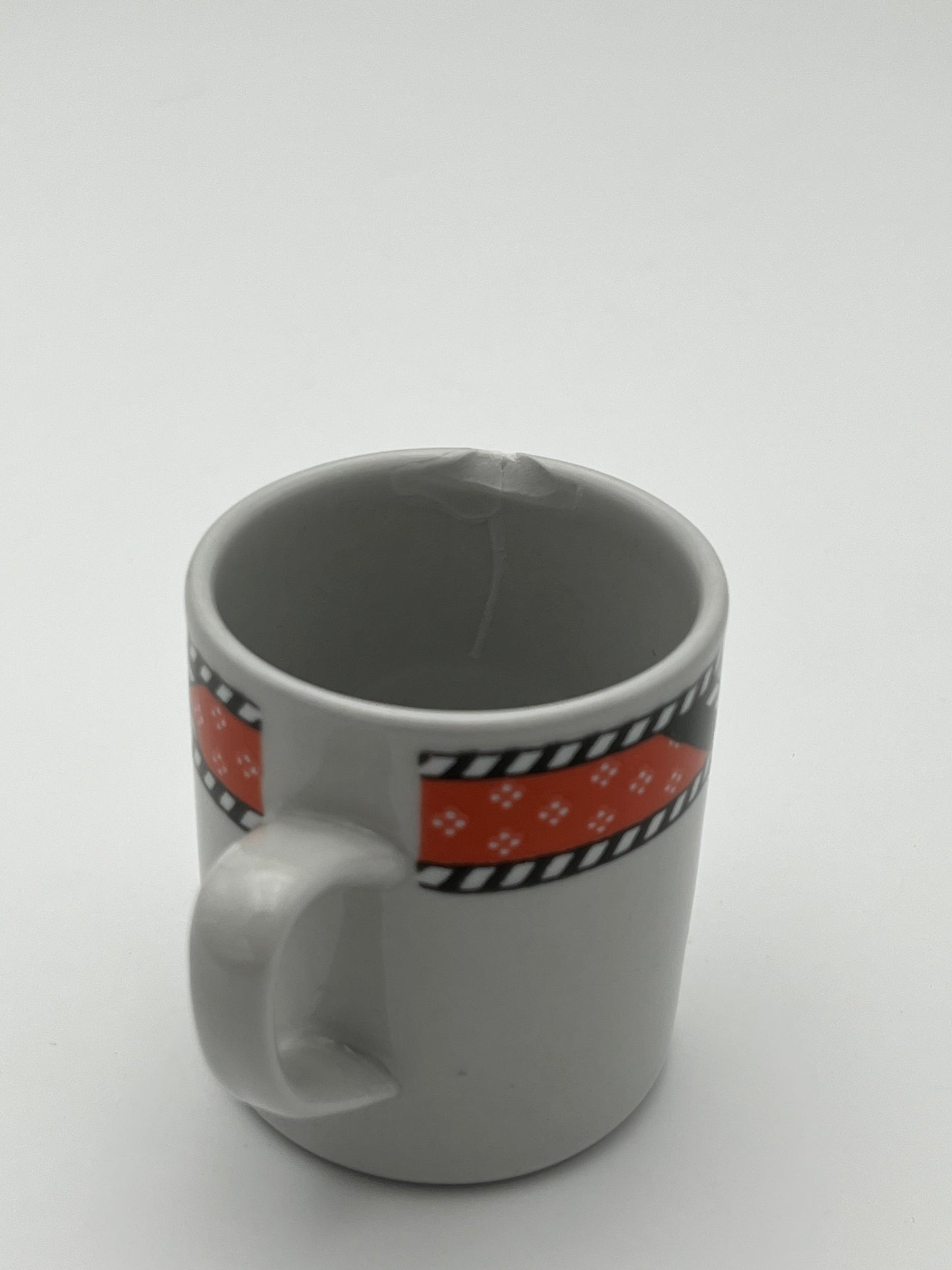 Ensemble en céramique graphique memphis, 'Idea' Mancioli, 80s