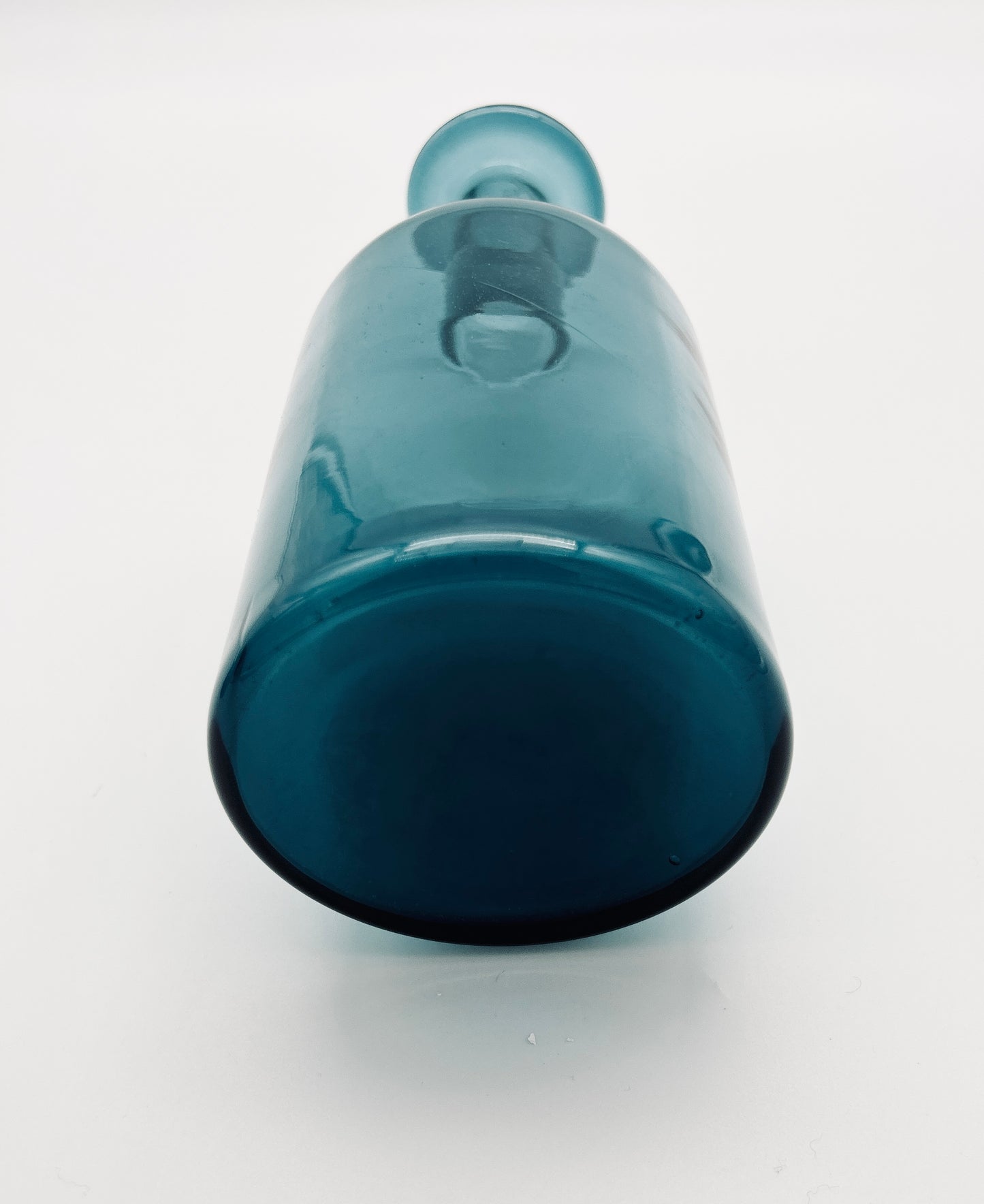 Vase en verre bleu, Otto Brauer, Holmegaard, 60s