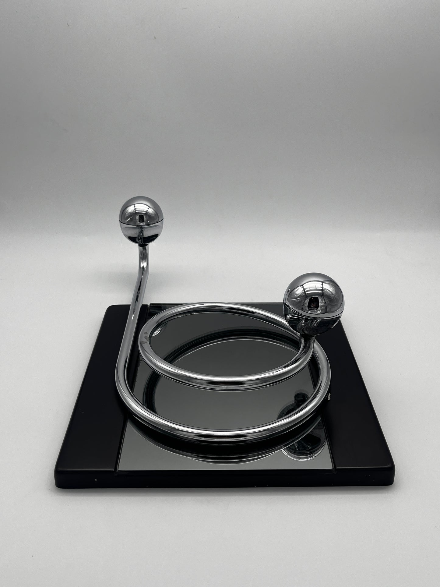 Porte manteaux en bakélite et acier, patère, Willy Rizzo, 70s