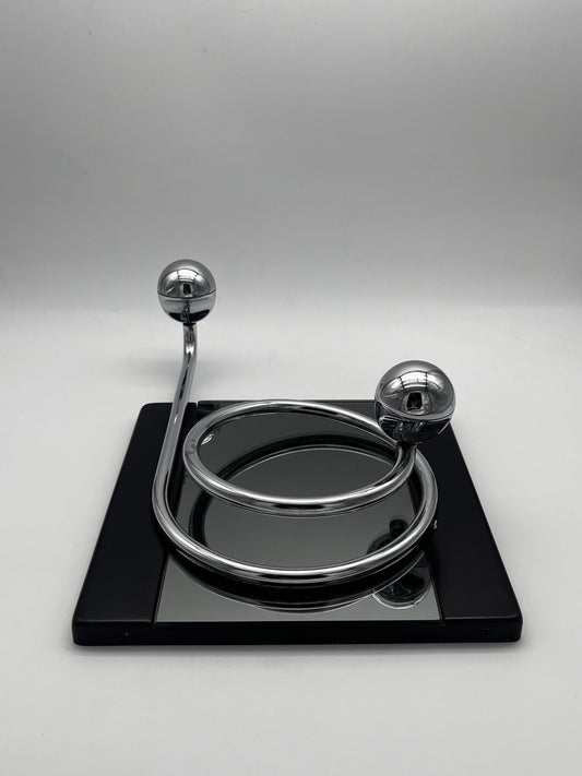 Porte manteaux en bakélite et acier, patère, Willy Rizzo, 70s