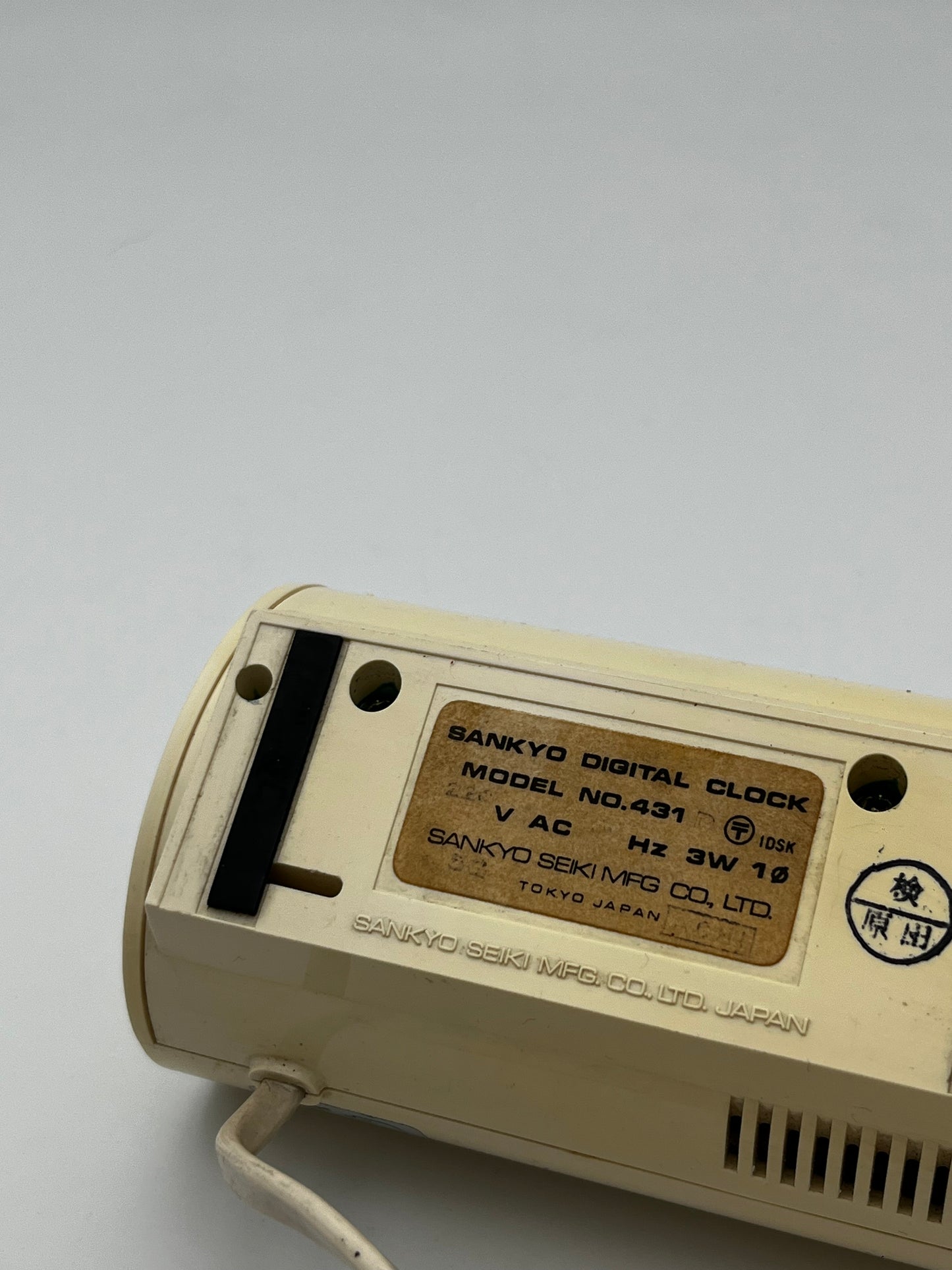 Horloge digital à rouleaux 'JOY CLO 431', Sankyo, Japon 1975
