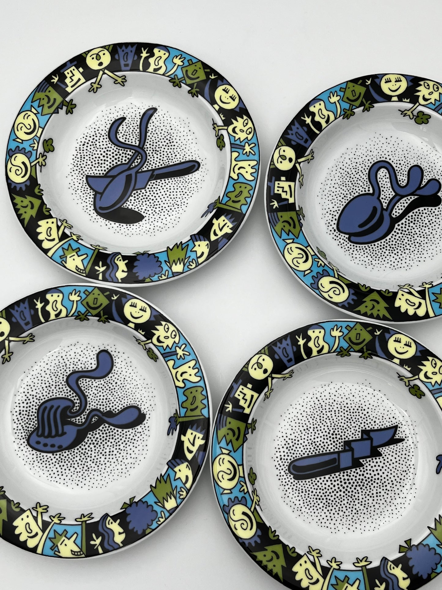 Assiettes creuses/à pâtes BOPLA!, 1990s, Suisse