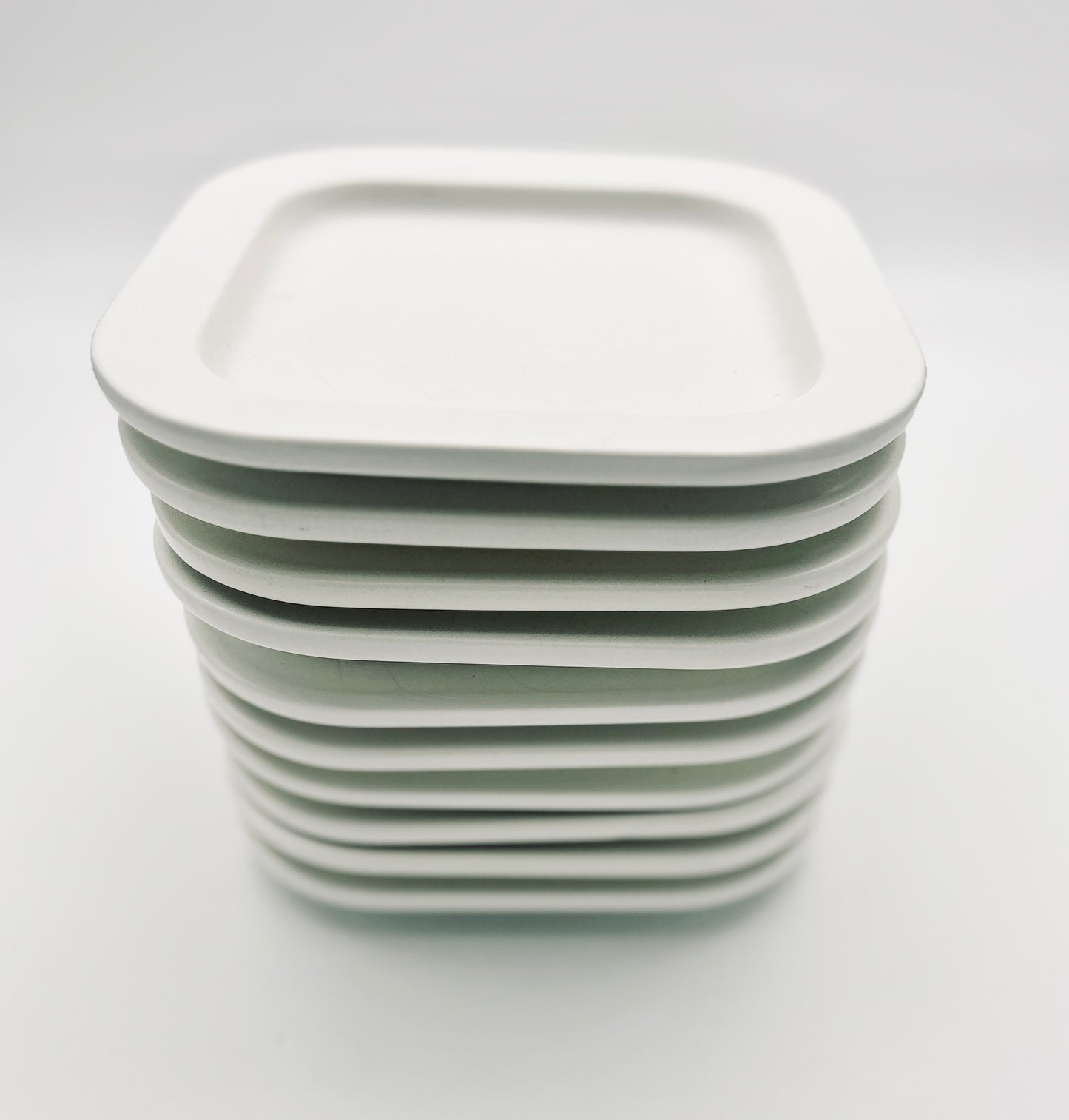 Assiettes à dessert, Square, Makio Hasuike pour Arnolfo di Cambio, 70s
