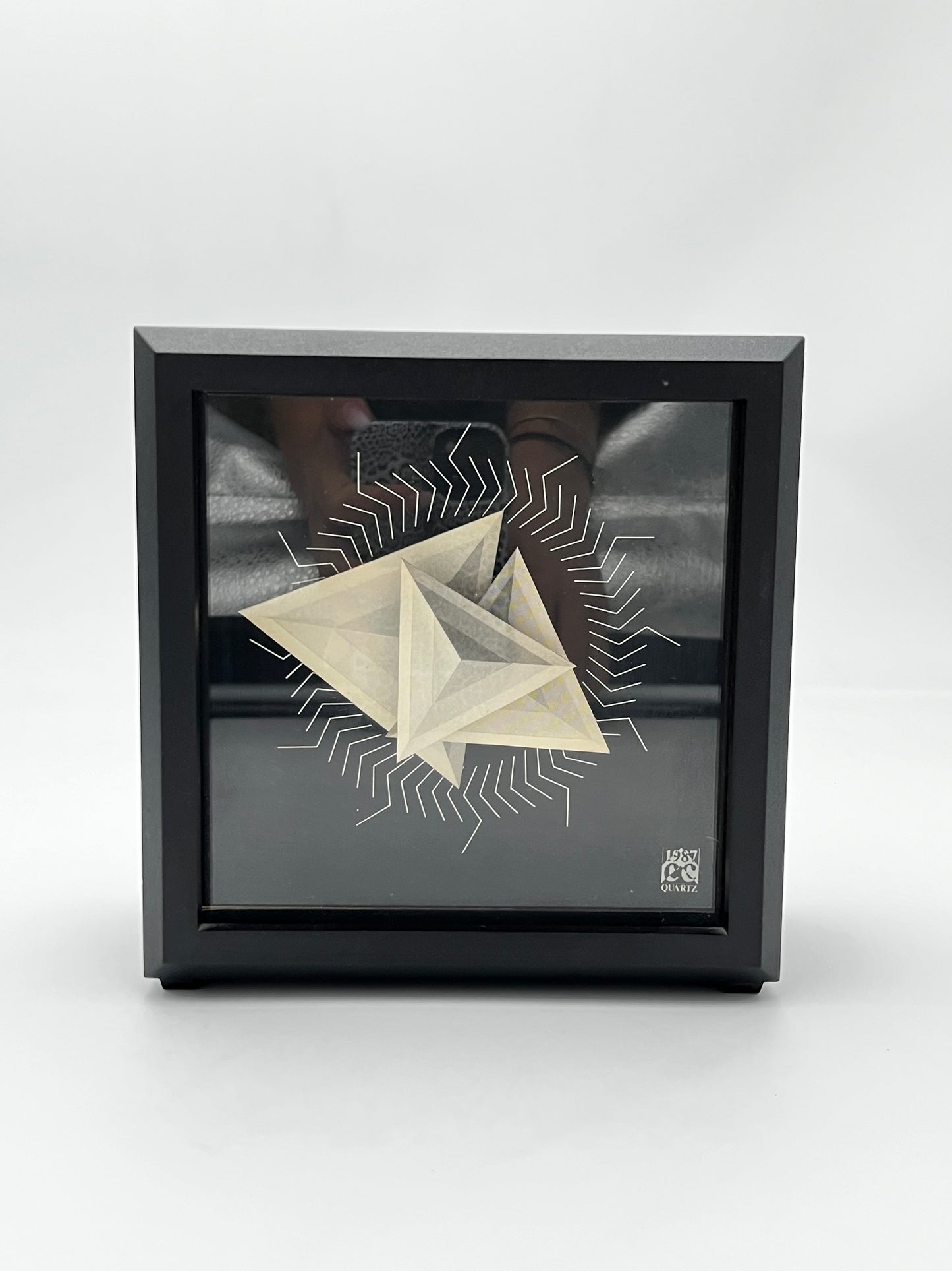 Horloge de bureau postmoderne Clever Clocks, Douglas Chalk, 1987