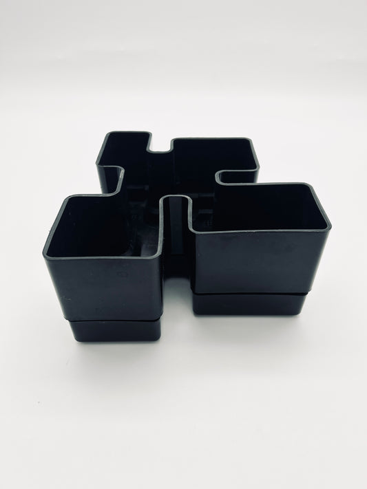 Jardinière noire Michael McCann, Vastill,70s