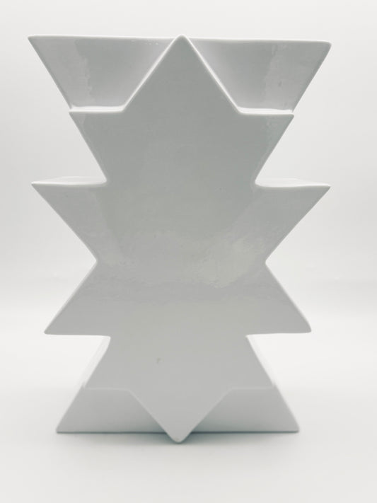 Vase blanc Ilios,  Florio Paccagnella, 90s