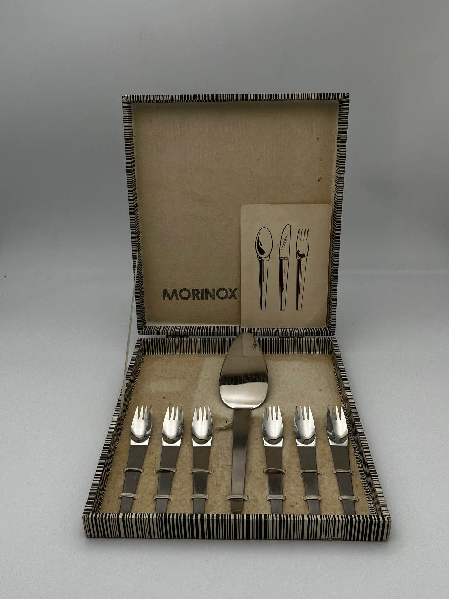 Set Couverts à Tarte Morinox, Carl Aubock, Italie, 50s