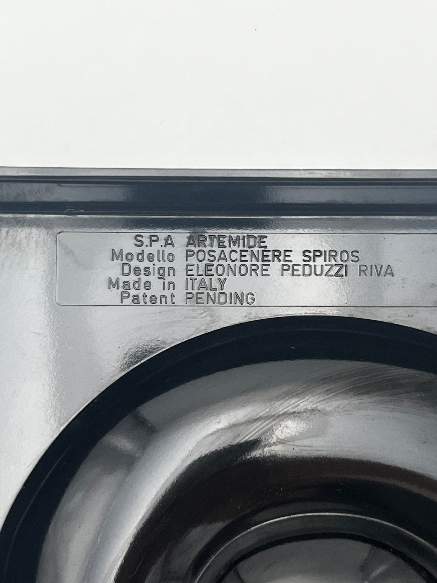 Cendrier décoratif, Artemide, 'Spiros', Eleonore Pedduzzi, Italy, 60s