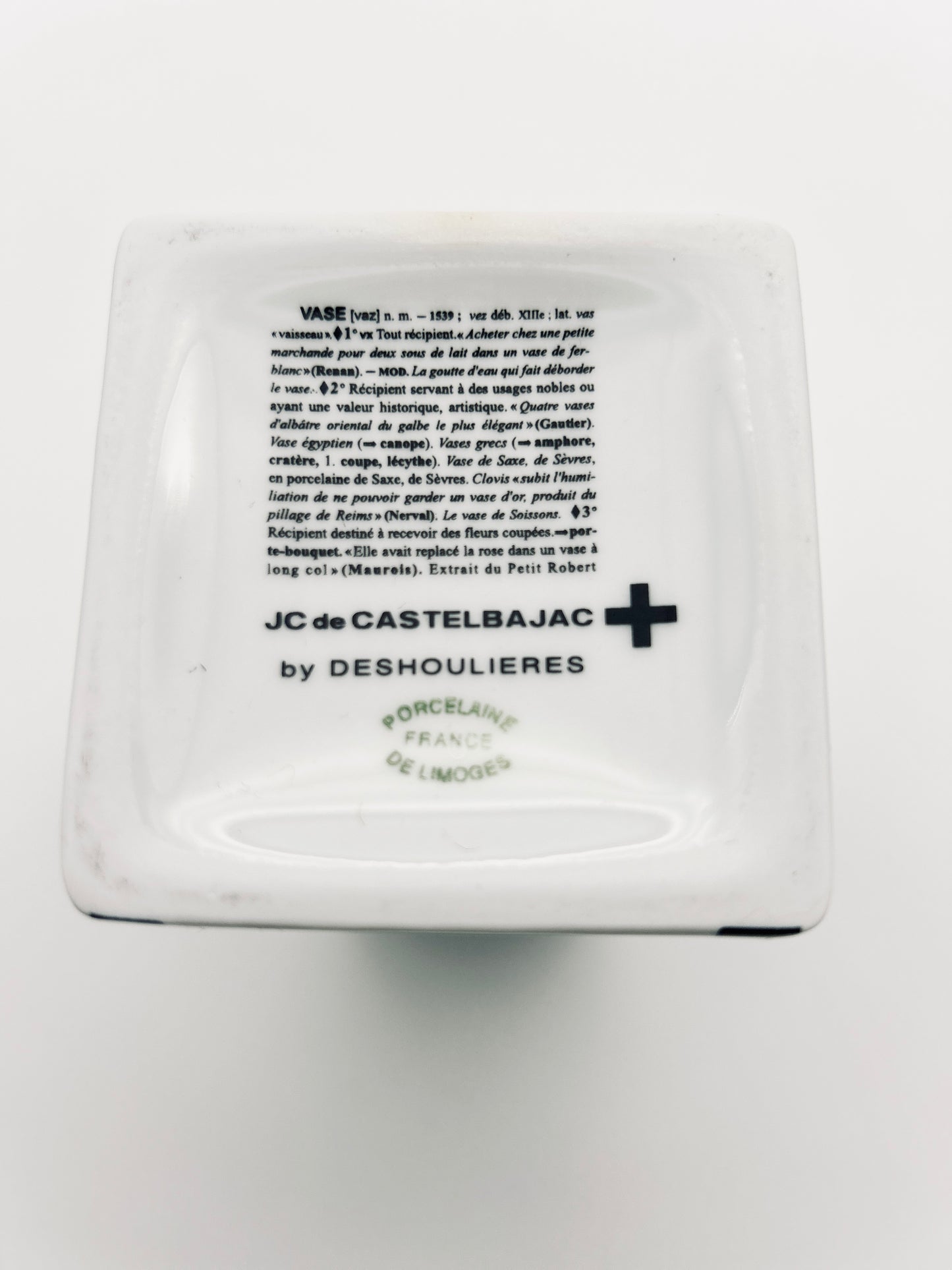 Vase carré Jean Charles de Castelbajac, Deshoulières, 2000s