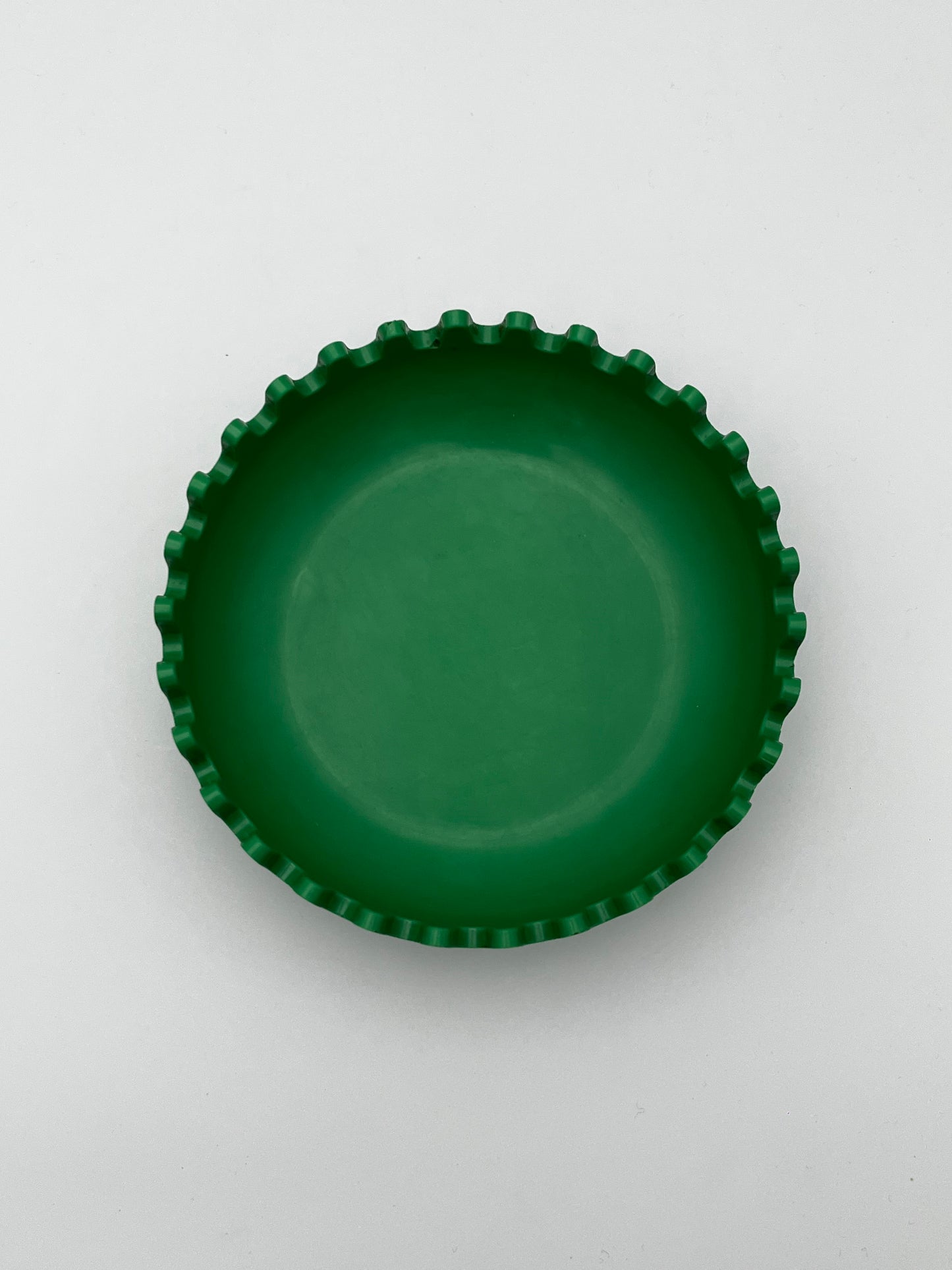 Cendrier 'Clam' mélamine vert, Pentagram, Italy 70s