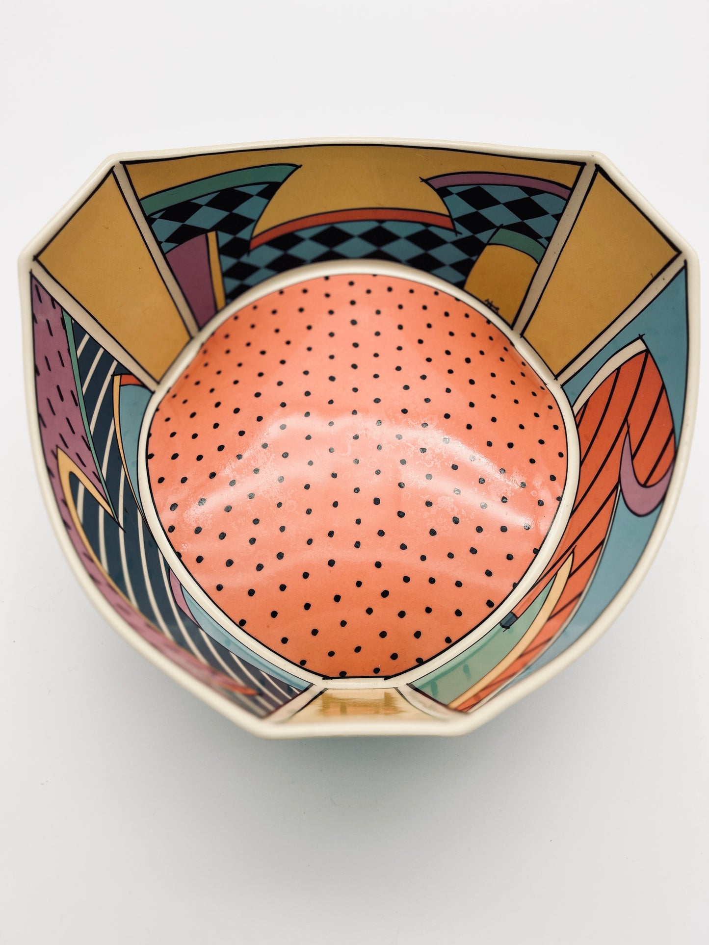 Grand saladier Memphis Design, Dorothy Hafner, Rosenthal, 80s