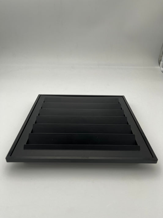 Cendrier 'Segmenti' Kartell noir,M de Lucchi et Takaishi, Italie, 1989