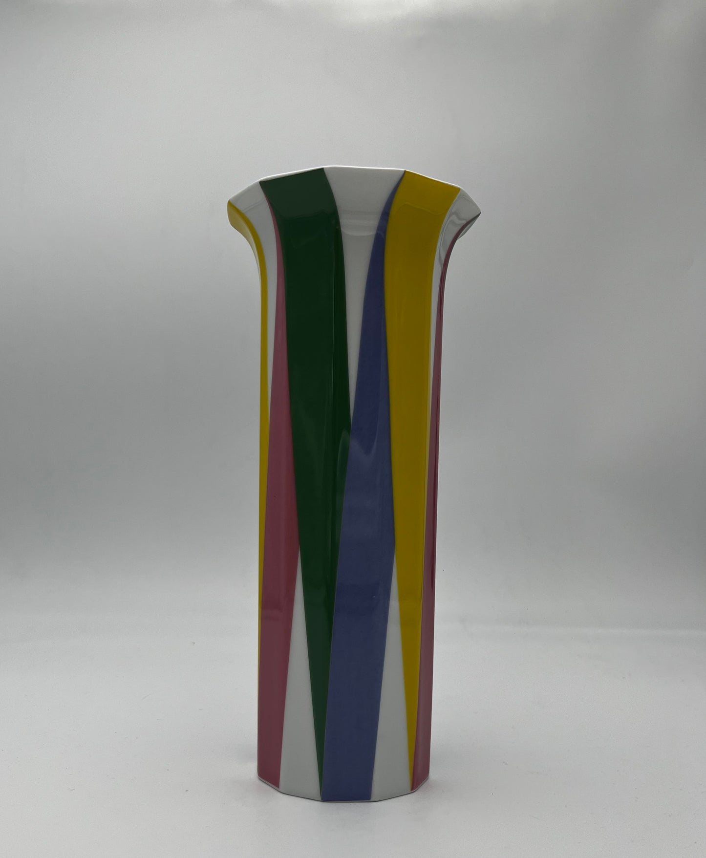 Vase Polygone Multicolore Rosenthal Tapio Wirkkala Studio-linie Allemagne