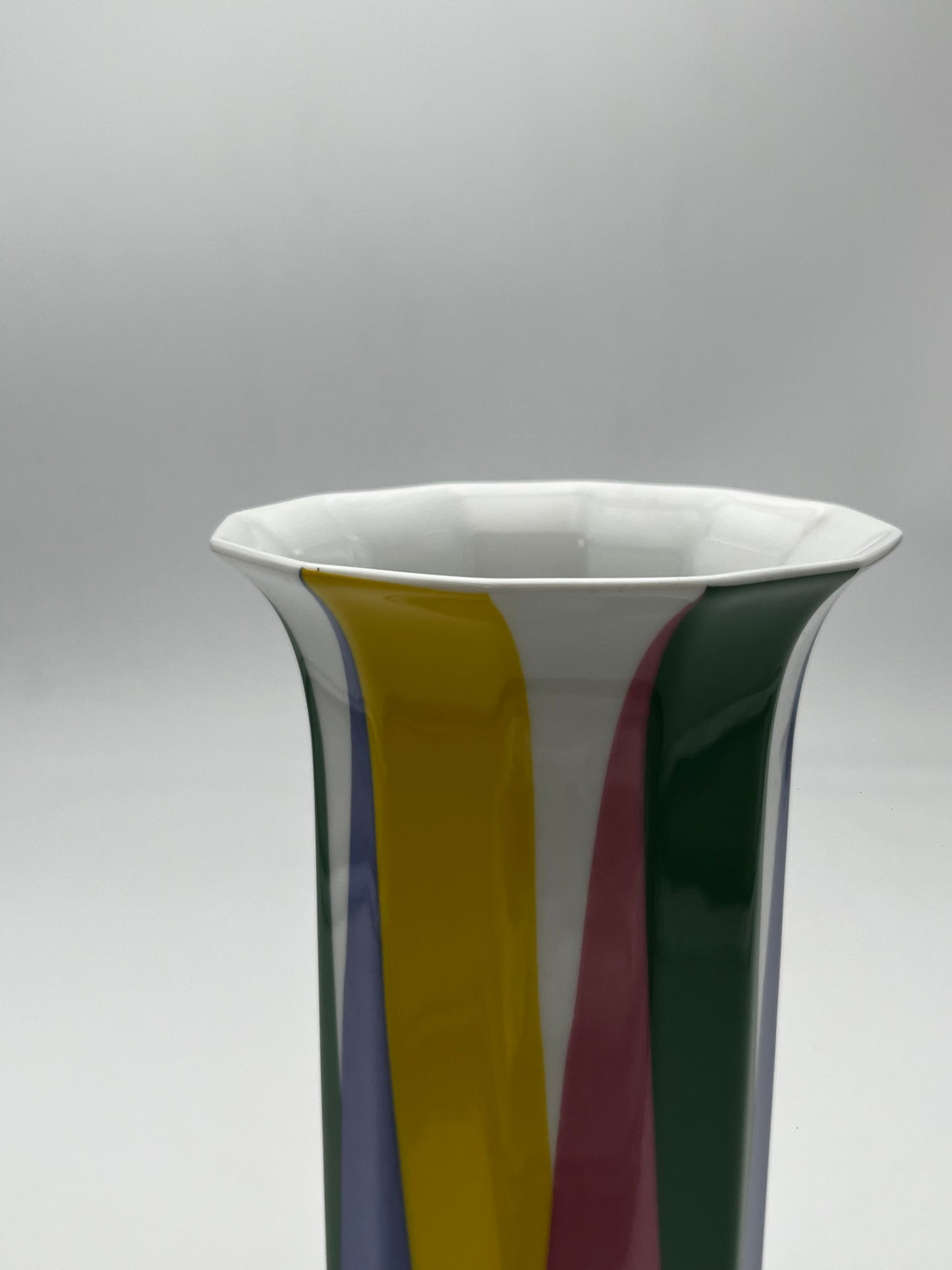 Vase Polygone Multicolore Rosenthal Tapio Wirkkala Studio-linie Allemagne