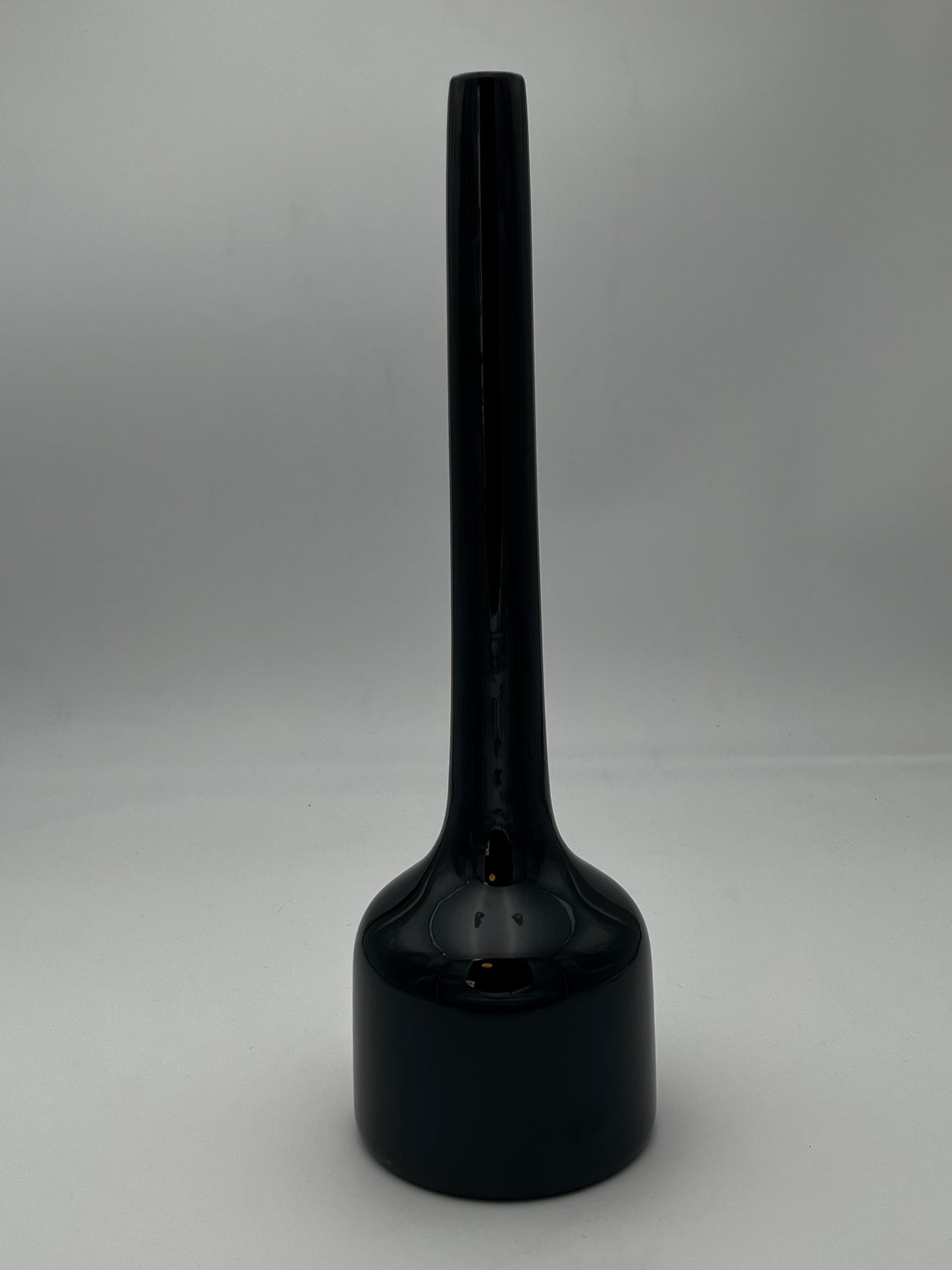 Vase Noir, soliflore, Céramique, Linéa Dueffe, Italie, 70s