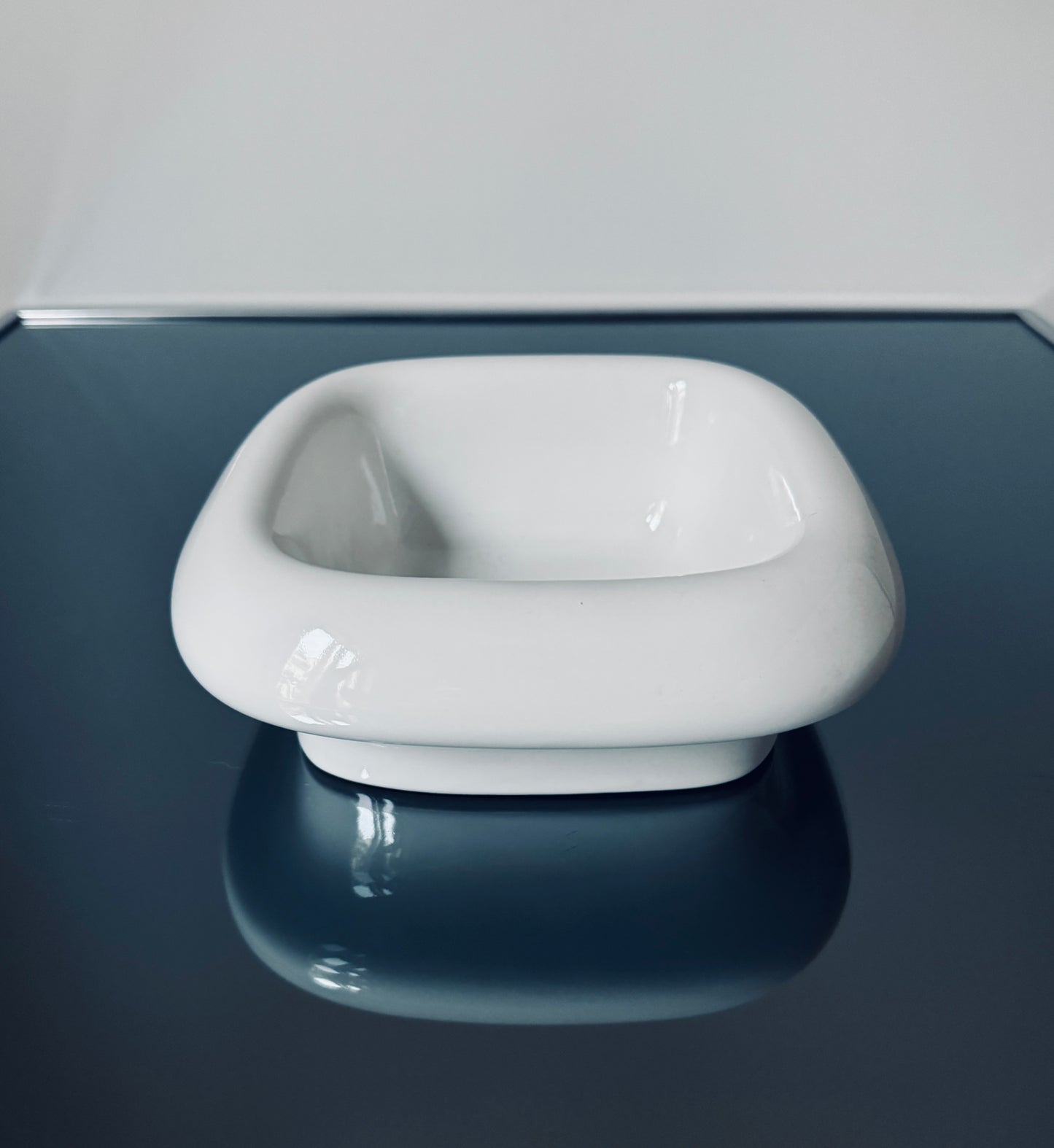 Vide poches céramique blanche, Enzo Mari, Danese Milano, 70s