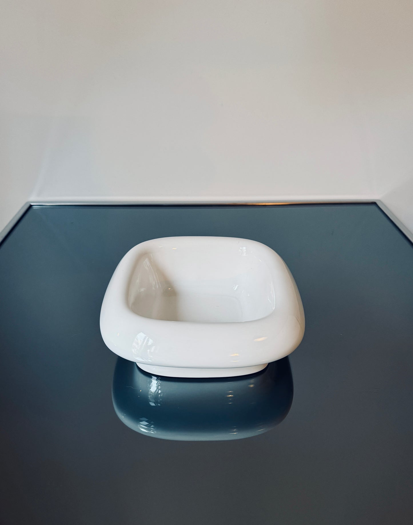 Vide poches céramique blanche, Enzo Mari, Danese Milano, 70s