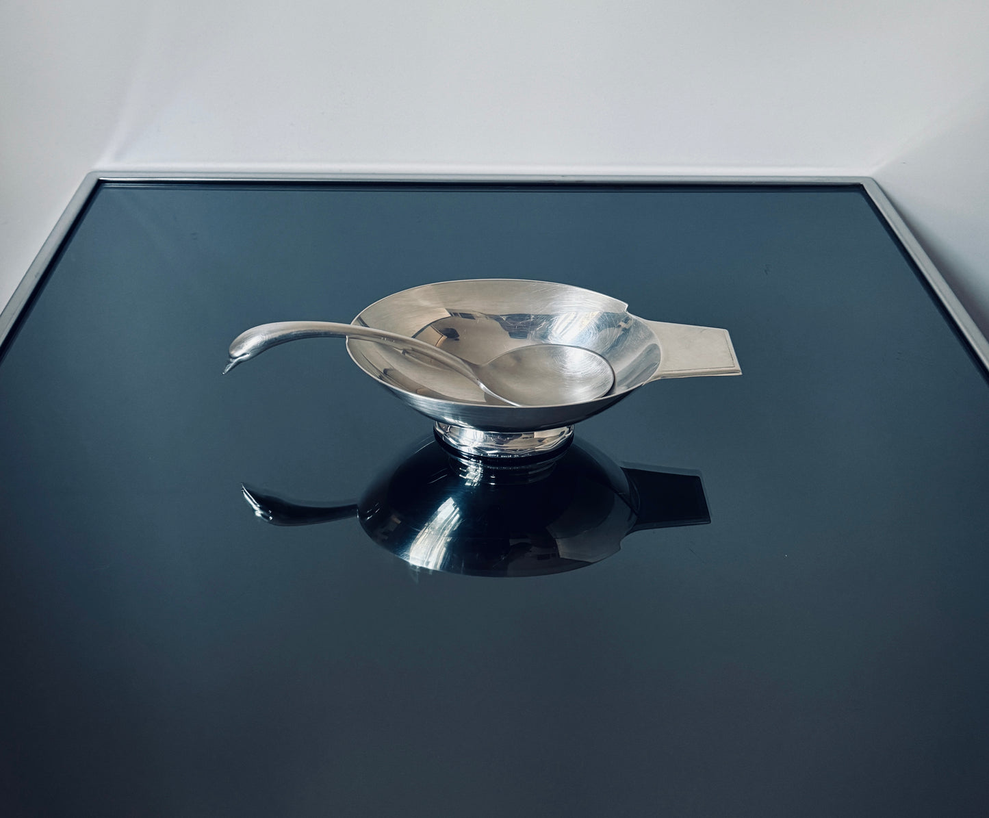 Saucière cygne, Christian Fjerdingstad, Christofle, 70s
