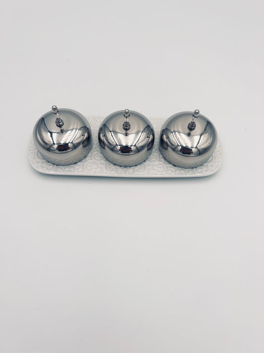 Plateau à confitures ou condiments, Marcel Wanders,  Alessi, 2000s