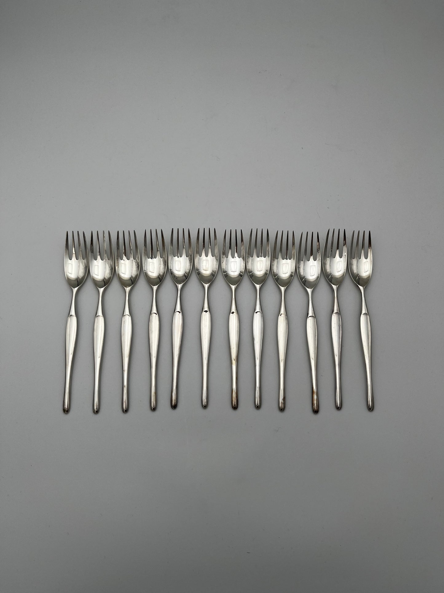 Ensemble de cuillères et fourchettes, 'DUO' Christofle, Tapio Wirkkala, France, 70s