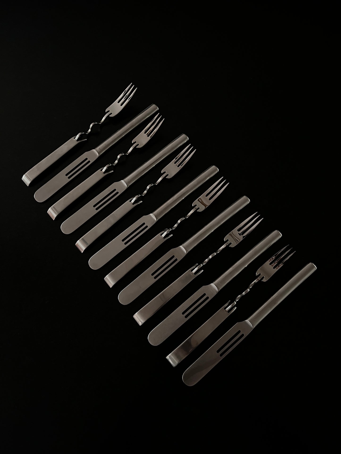Couverts "Scupltura", Lino Sabattini, Rosenthal, 80s