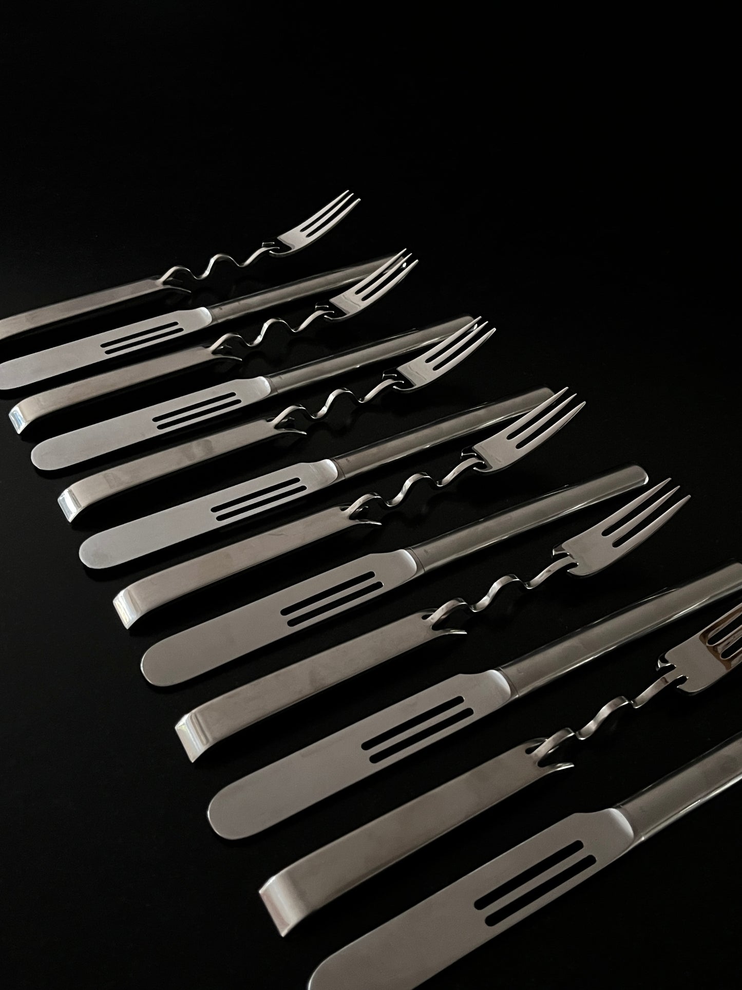 Couverts "Scupltura", Lino Sabattini, Rosenthal, 80s