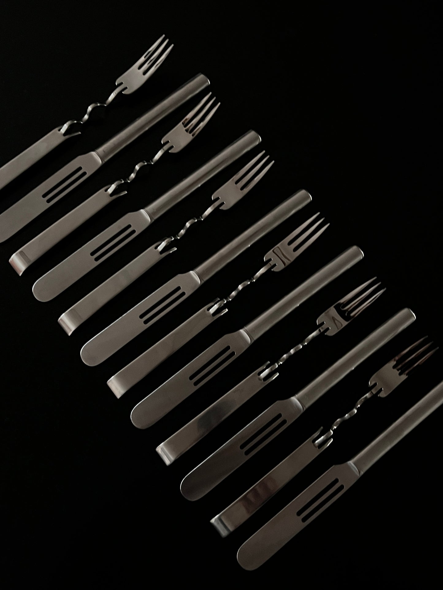 Couverts "Scupltura", Lino Sabattini, Rosenthal, 80s
