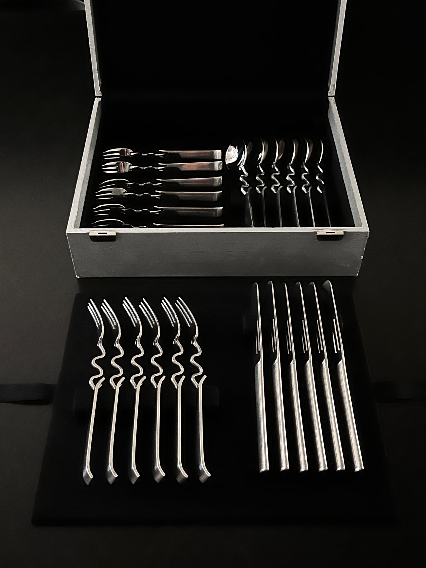 Couverts "Scupltura", Lino Sabattini, Rosenthal, 80s