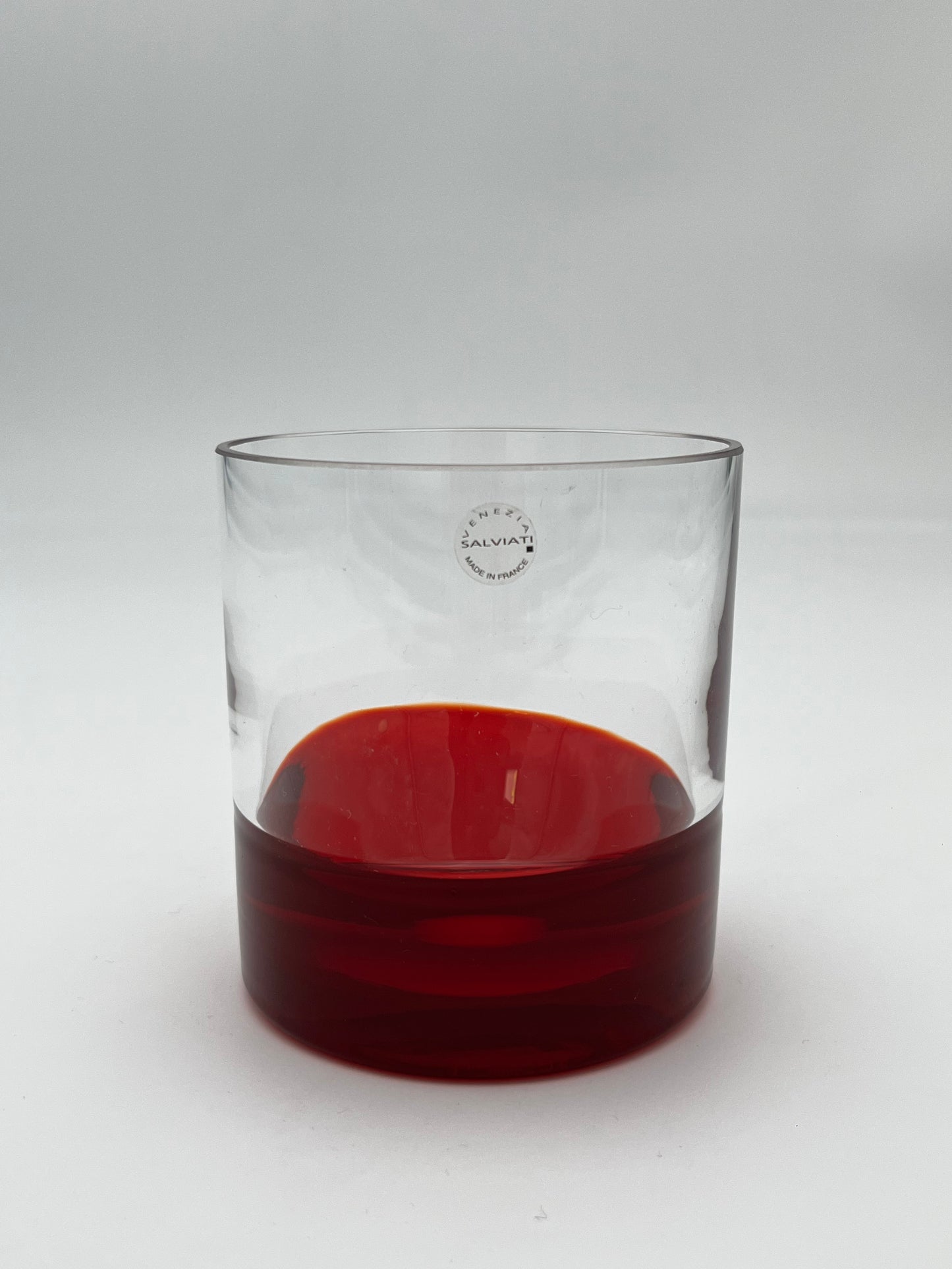 Verres à Whisky, verre de murano, 'Ambrosia' Salviati, Italie, 70s