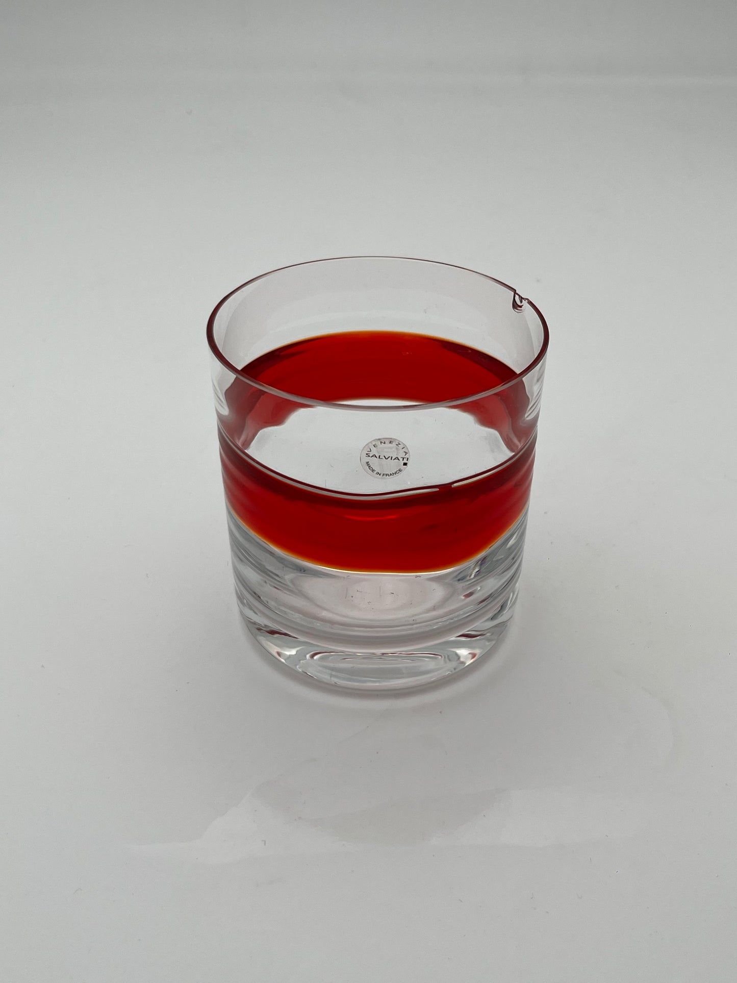 Verres à Whisky, verre de murano, 'Ambrosia' Salviati, Italie, 70s