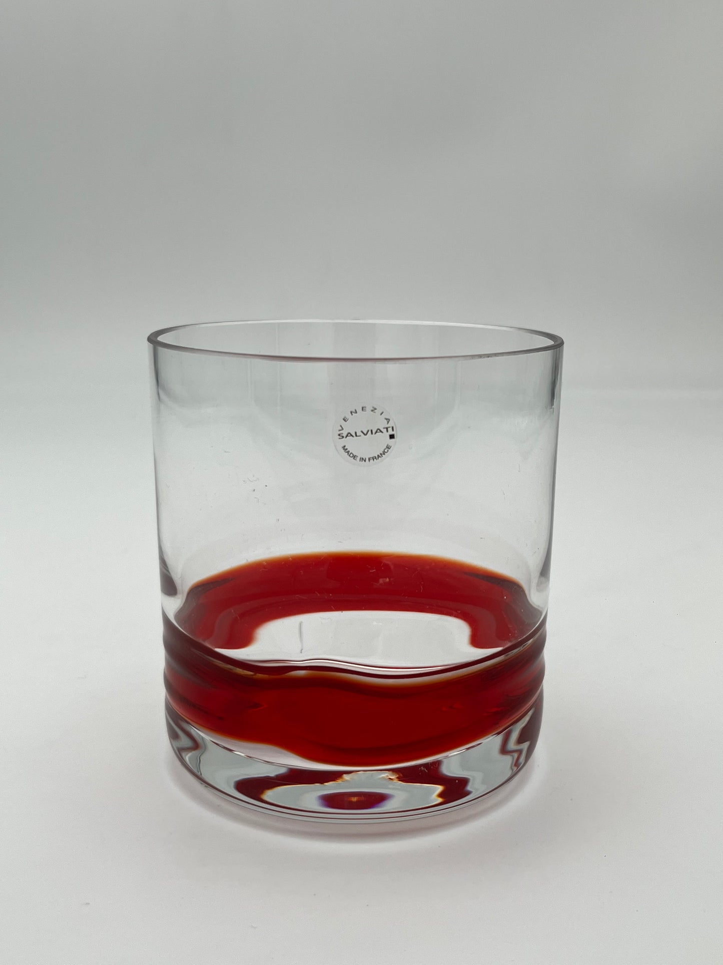 Verres à Whisky, verre de murano, 'Ambrosia' Salviati, Italie, 70s