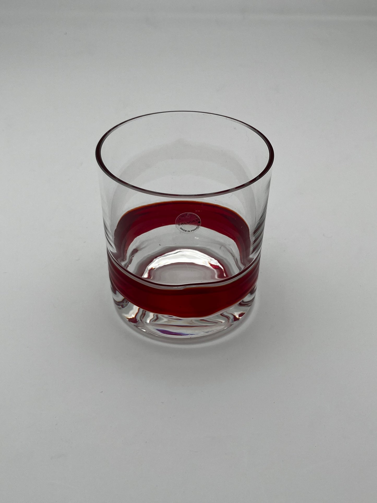 Verres à Whisky, verre de murano, 'Ambrosia' Salviati, Italie, 70s