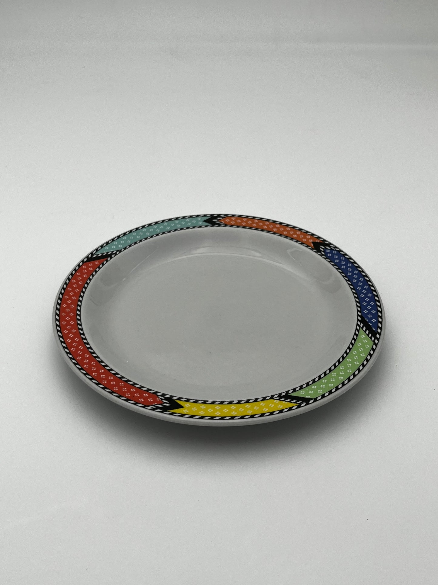 Ensemble en céramique graphique memphis, 'Idea' Mancioli, 80s