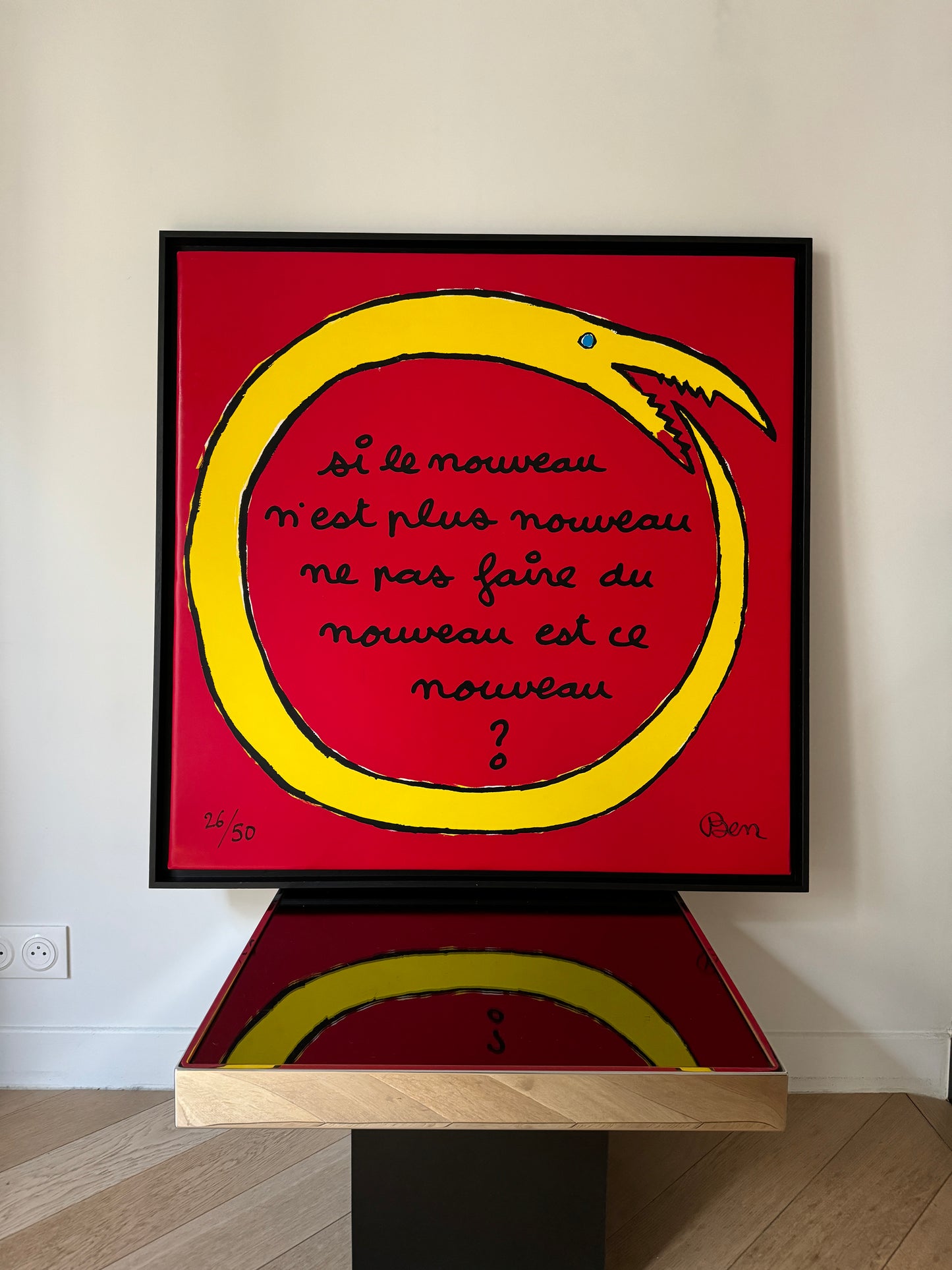 Lithographie de BEN, Cercle vicieux, 80s