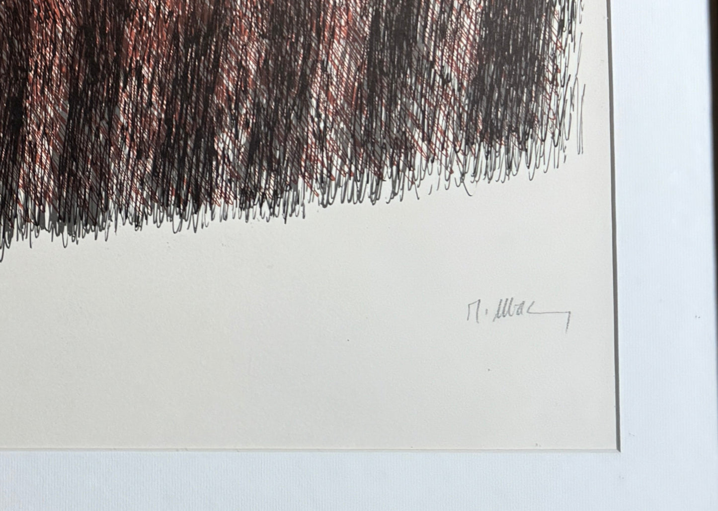 Lithographie de Raoul Ubac, Sillon, 80s