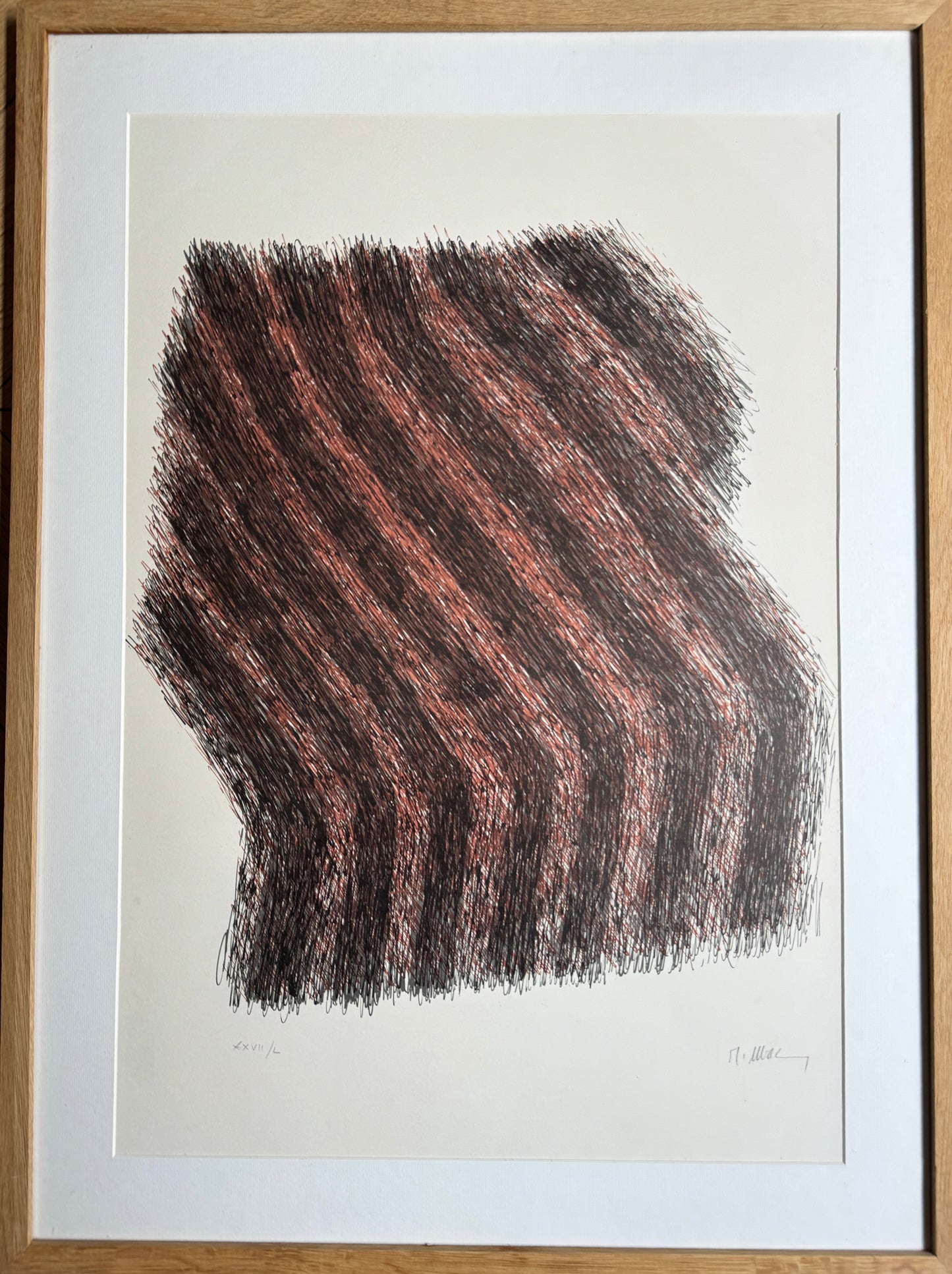 Lithographie de Raoul Ubac, Sillon, 80s