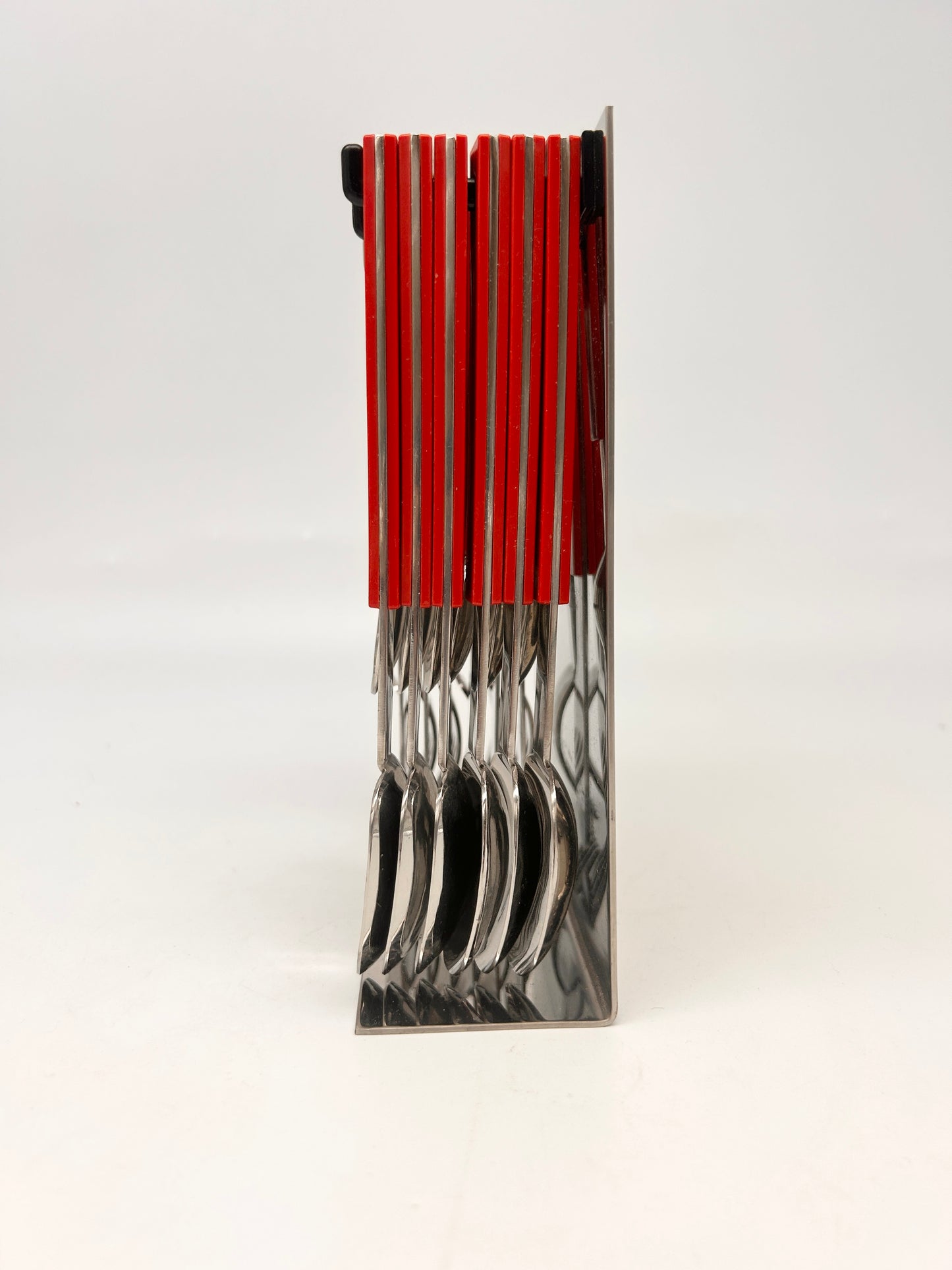 Set de couverts suspendus rouge Abert, Italie, 70s