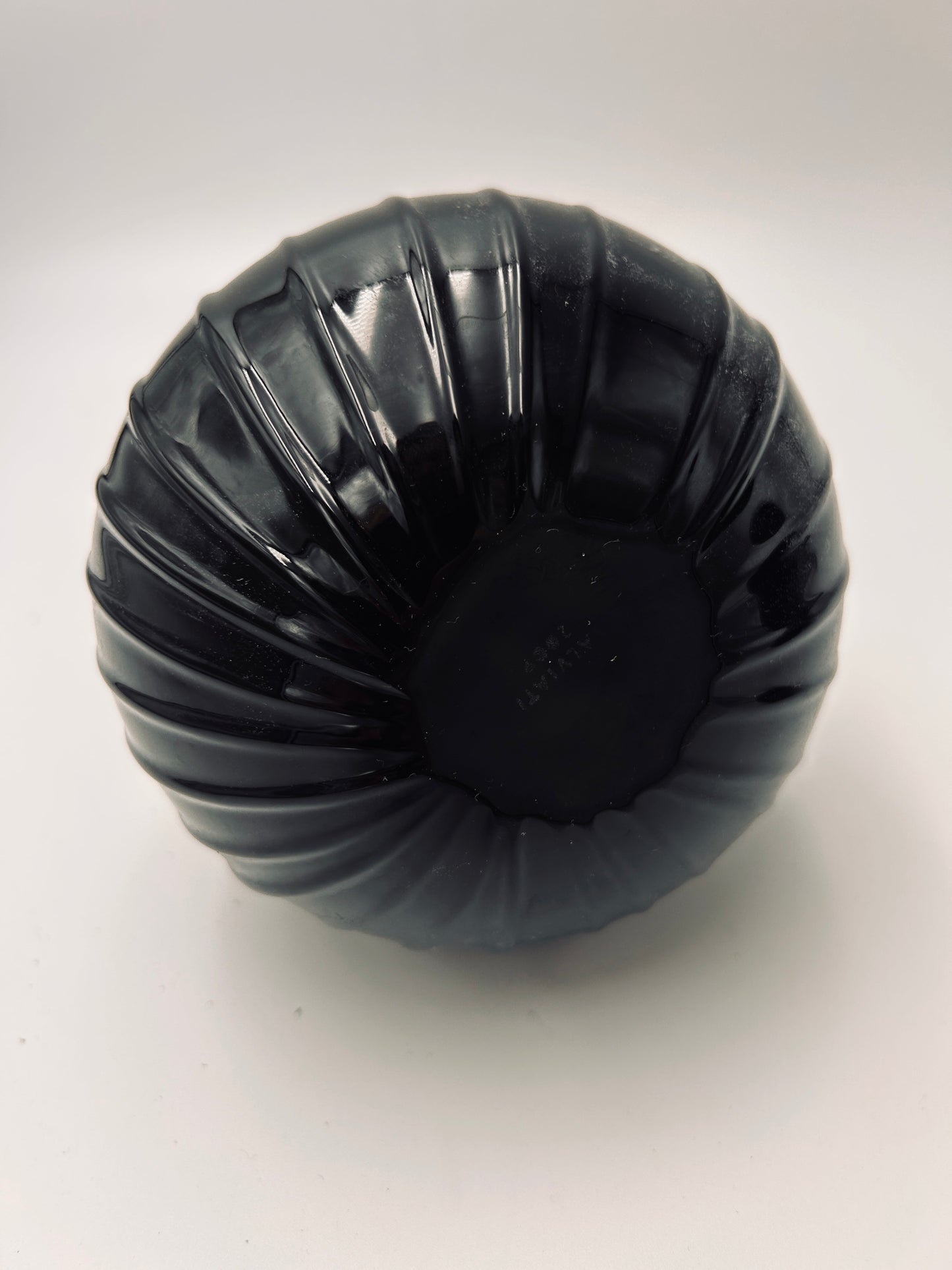 Vase Drop noir brillant, Verre de Murano, Salviati, R. Stellon, Italy 2004