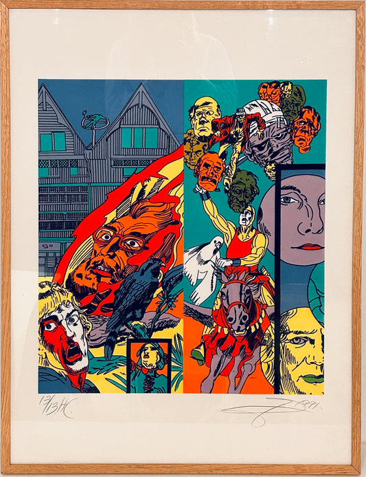 Lithographie ERRO, Comics, 1991