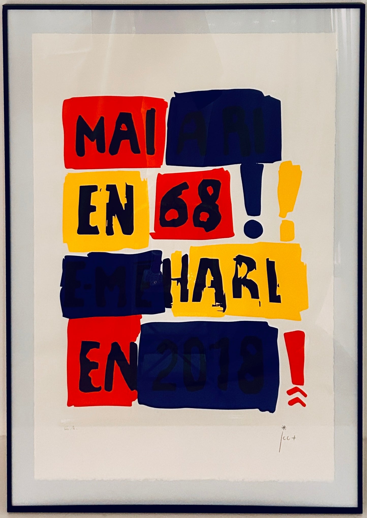 Lithographie JC de Castelbajac, E Mehari, 2000s