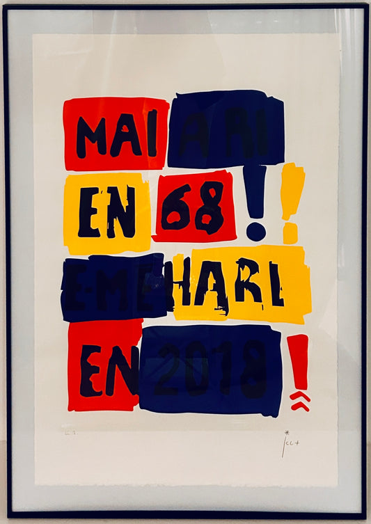 Lithographie JC de Castelbajac, E Mehari, 2000s