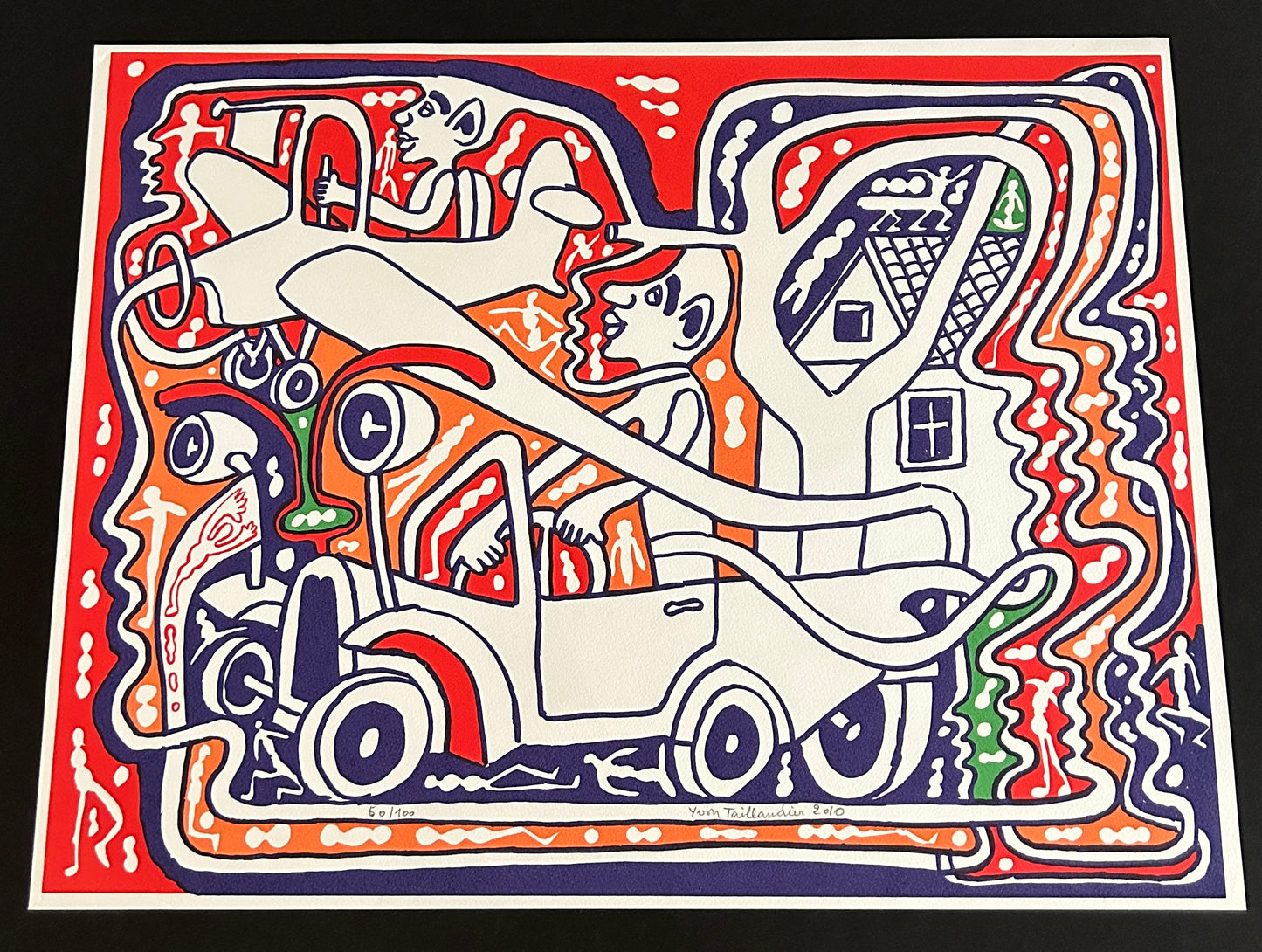 Sérigraphie "Voiture", Yvon Taillandier, 2010