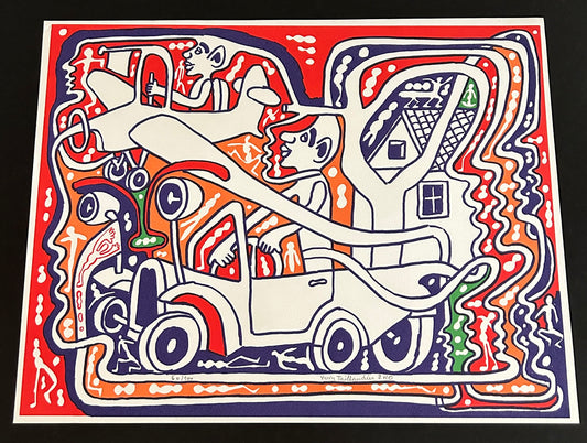Sérigraphie "Voiture", Yvon Taillandier, 2010
