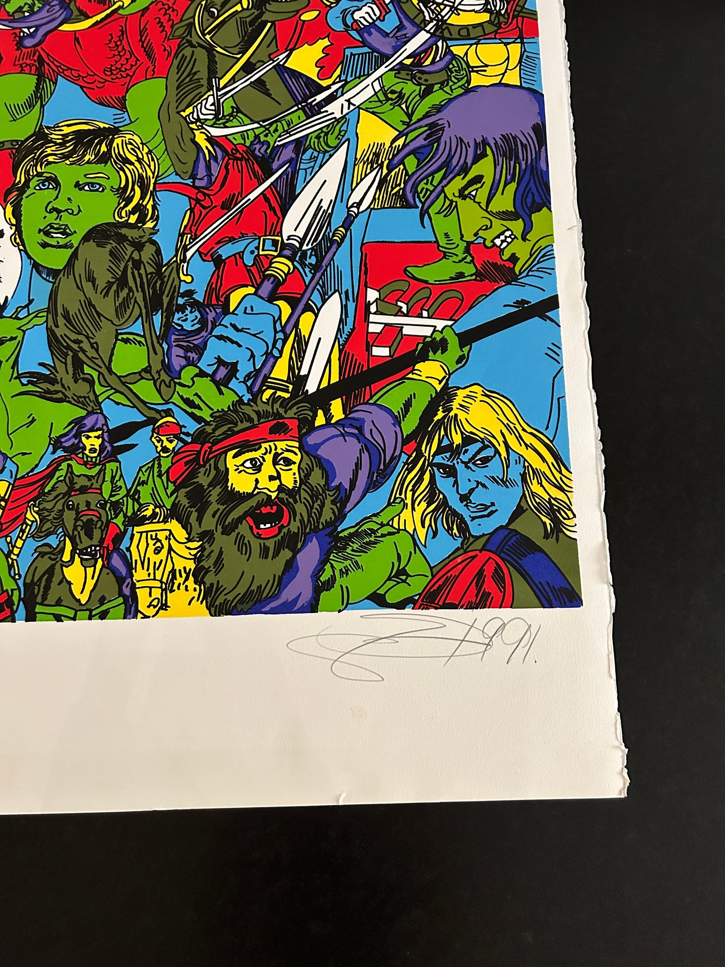 Sérigraphie, Histoire de Lille, Erro, 90s