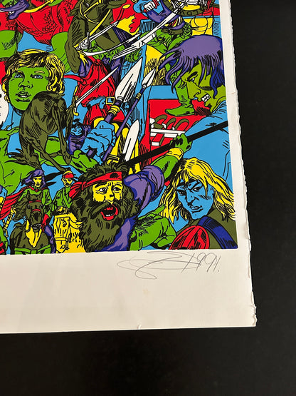 Sérigraphie, Histoire de Lille, Erro, 90s