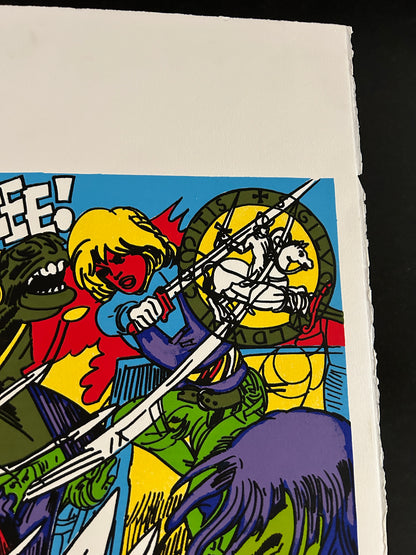Sérigraphie, Histoire de Lille, Erro, 90s
