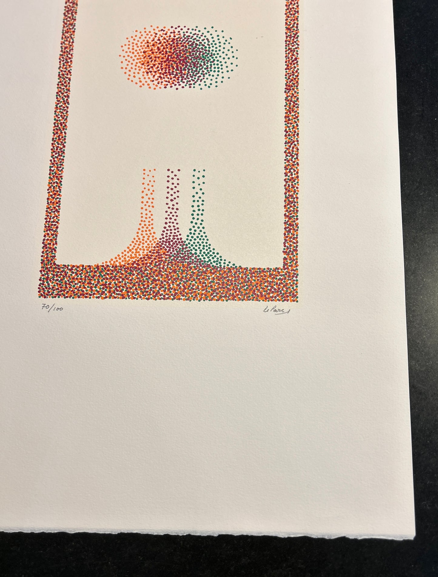Lithographie "Composition", Julio le Parc, 2000s