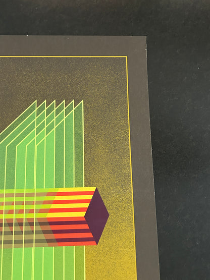 Sérigraphie , Composition transversale , Julio le Parc, 80s