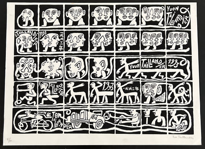 Lithographie, "...Centaure...", Yvon Taillandier, 90s